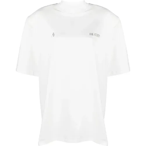 Cotton Jersey Logo T-shirt , female, Sizes: 2XS, XS - The Attico - Modalova