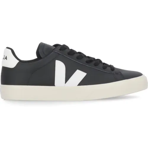 Leather Sneakers Round Toe Logo , male, Sizes: 10 UK - Veja - Modalova