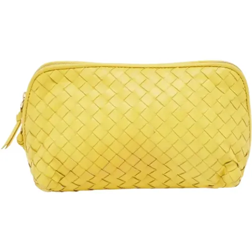 Pre-owned Leather clutches , female, Sizes: ONE SIZE - Bottega Veneta Vintage - Modalova