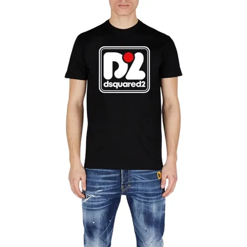 Men`s T-Shirt , male, Sizes: S, M - Dsquared2 - Modalova