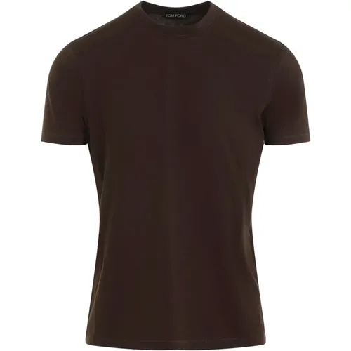 Crew Neck T-Shirt , male, Sizes: 2XL, XL, M, 3XL, L - Tom Ford - Modalova