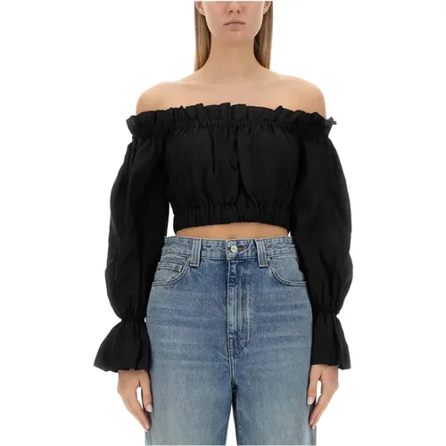 Leinen Cropped Top Tristan STAUD - STAUD - Modalova