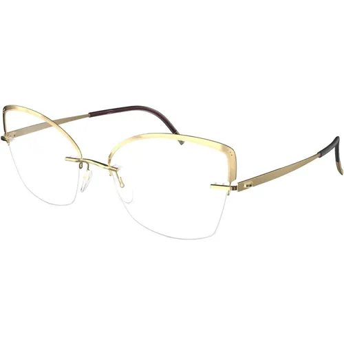 Gold Polierte Brillenfassung Artline 5546/Jt - Silhouette - Modalova