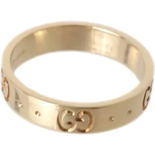 Pre-owned Gold rings , female, Sizes: ONE SIZE - Gucci Vintage - Modalova