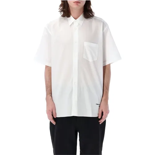 Boxy Fit Short Sleeve Shirt , male, Sizes: M - Comme des Garçons - Modalova