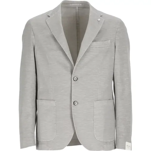 Jackets Grey , male, Sizes: 4XL, 5XL, XL, 2XL, L - Lubiam - Modalova