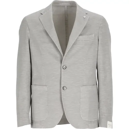 Jackets Grey , male, Sizes: 6XL, 4XL, 5XL, XL, 2XL, L - Lubiam - Modalova