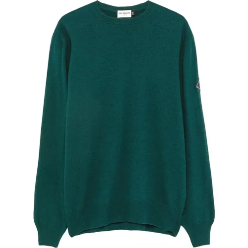 Wool and Cashmere Crewneck Sweater , male, Sizes: XL, S, XS, L, M, 3XL - Roy Roger's - Modalova