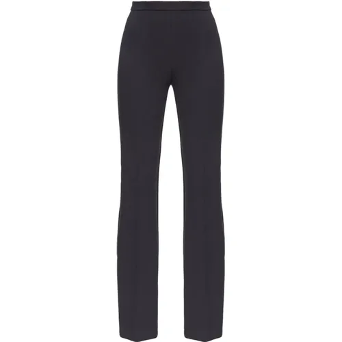 Elegant Flared Crepe Trousers , female, Sizes: S - pinko - Modalova