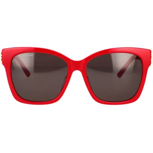 Vintage-inspired Sunglasses Bb0102Sa 003 , unisex, Sizes: 57 MM - Balenciaga - Modalova