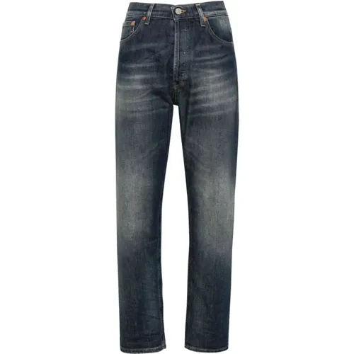 Blaue Gewaschene Denim Boyfriend Jeans , Damen, Größe: W25 - Dondup - Modalova