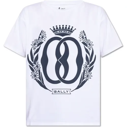 T-Shirt mit Logo , Herren, Größe: L - Bally - Modalova