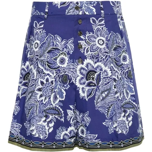 Floral Bermuda Shorts , female, Sizes: XS, S - ETRO - Modalova