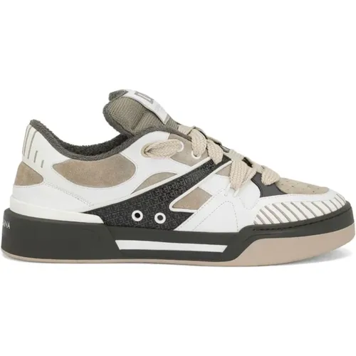 Grey Sneakers with Flat Laces , male, Sizes: 6 UK, 9 1/2 UK, 7 UK, 5 1/2 UK - Dolce & Gabbana - Modalova