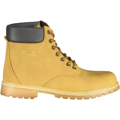 Mens Lace-Up Boot with Contrast Details , male, Sizes: 8 UK, 6 UK, 9 UK, 10 UK, 7 UK, 11 UK - Fila - Modalova