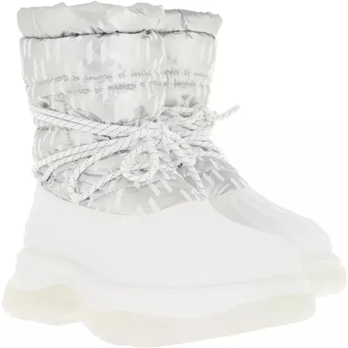 Monogramm Ankle Boot Silber - Karl Lagerfeld - Modalova