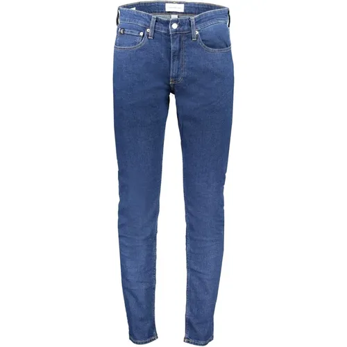 Blaue Baumwoll Slim Taper Jeans - Calvin Klein - Modalova