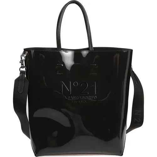 Dark Vertical Shopper Bag , female, Sizes: ONE SIZE - N21 - Modalova