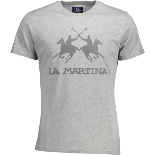 Herren T-Shirt Kurzarm Grau - LA MARTINA - Modalova