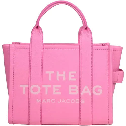 Rosa Lederhandtasche mit Reißverschluss - Marc Jacobs - Modalova