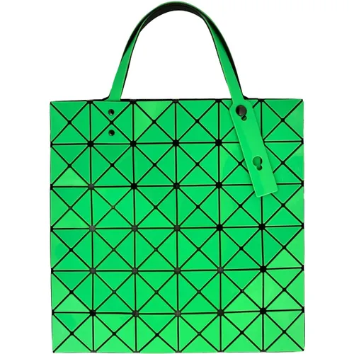 Grüne Gloss Tote Tasche mit Vinyl-Applikationen - Issey Miyake - Modalova