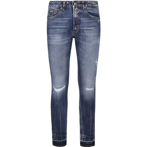 Narrow Dundee Jeans , male, Sizes: W31, W32 - Versace Jeans Couture - Modalova