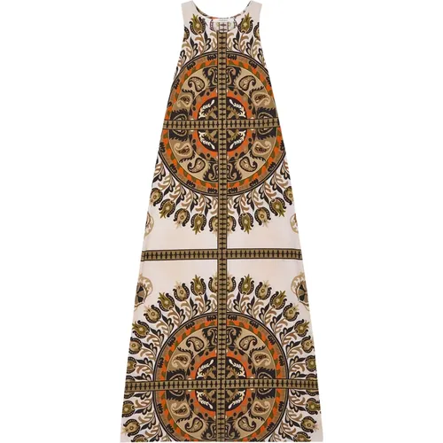 Suzani Crown Jersey Dress , female, Sizes: S, L, M - Maliparmi - Modalova
