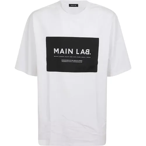 Main Lab Label T-Shirt Balmain - Balmain - Modalova