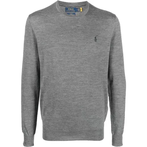 Grauer Polo Pony Pullover , Herren, Größe: 2XL - Ralph Lauren - Modalova