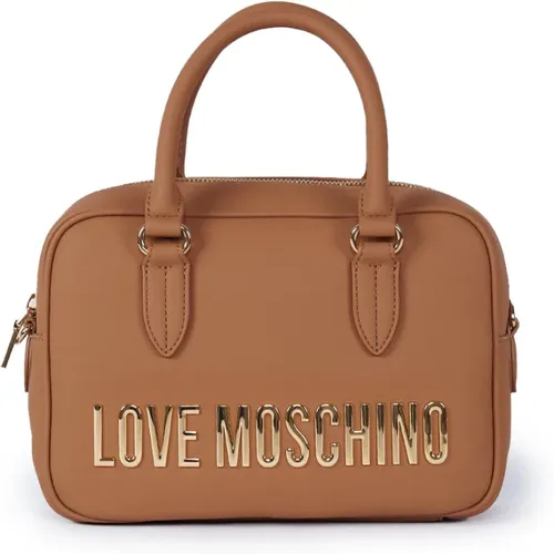 Cuoio Eco Leather Handbag , female, Sizes: ONE SIZE - Love Moschino - Modalova