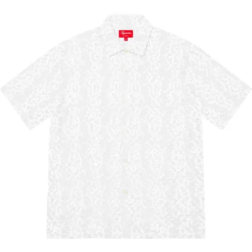 Limitierte Auflage Chainstitch Chiffon Hemd , Herren, Größe: L - Supreme - Modalova