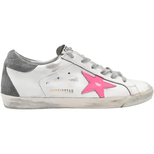 Weiße Fuxia Star Sneakers , Damen, Größe: 39 EU - Golden Goose - Modalova