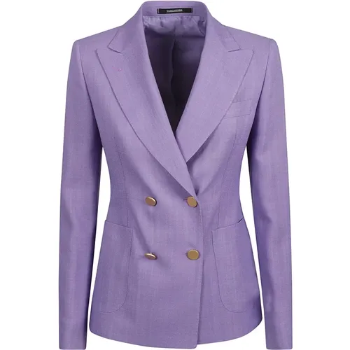 Lilac Blazer Jacket , female, Sizes: L - Tagliatore - Modalova