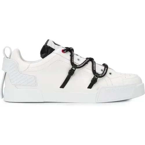 Portofino Sneakers , male, Sizes: 6 1/2 UK, 10 UK, 8 UK, 11 UK, 9 UK, 8 1/2 UK, 7 1/2 UK, 9 1/2 UK - Dolce & Gabbana - Modalova
