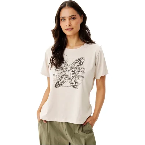 Prinzessin T-Shirt Creme Print , Damen, Größe: S - IN FRONT - Modalova