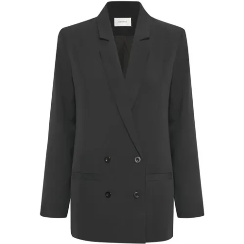 Vielseitiger Schwarzer Blazer , Damen, Größe: S - Gestuz - Modalova