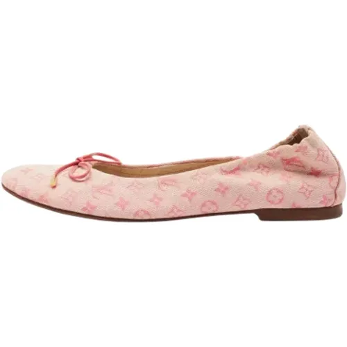 Pre-owned Canvas flats , female, Sizes: 3 1/2 UK - Louis Vuitton Vintage - Modalova