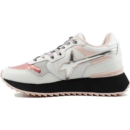 Weiße Leder Damensneaker - Art. Pink Yak-W-W , Herren, Größe: 37 EU - W6YZ - Modalova