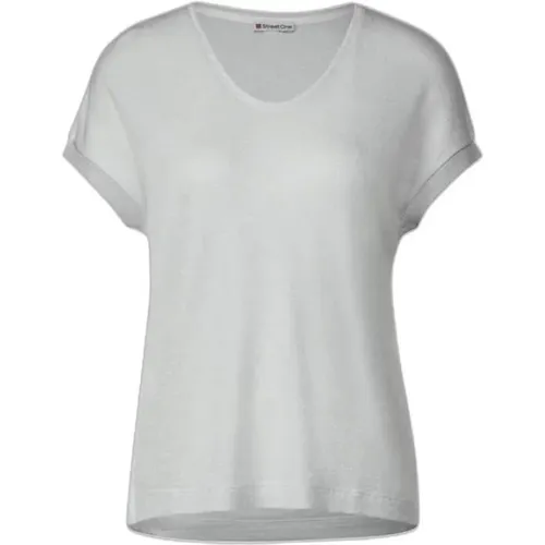 Damen T-Shirt Frühling/Sommer Kollektion , Damen, Größe: XL - Street One - Modalova