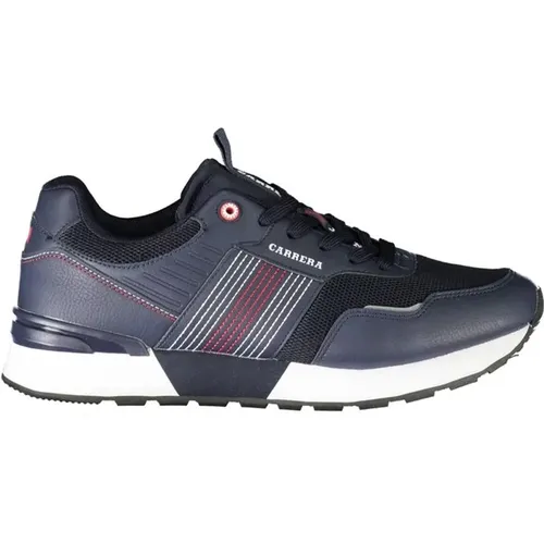 Polyester Sneaker with Contrast Details , male, Sizes: 8 UK, 9 UK, 7 UK, 10 UK - Carrera - Modalova