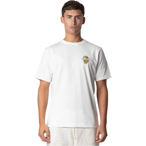 Mineola T-Shirt Herren Weiß/Schwarz , Herren, Größe: 2XL - Quotrell - Modalova