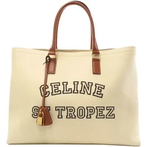 Pre-owned Canvas Celine Tote , female, Sizes: ONE SIZE - Celine Vintage - Modalova