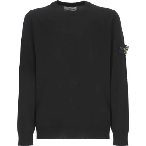 Crewneck Sweater with Logo Patch , male, Sizes: L, XL, M, 2XL - Stone Island - Modalova