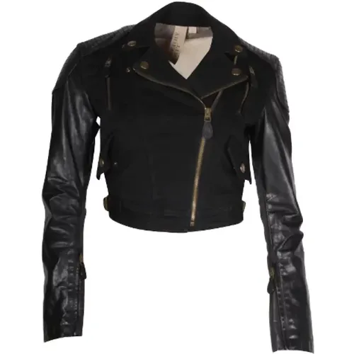 Pre-owned Leather outerwear , female, Sizes: XS - Burberry Vintage - Modalova