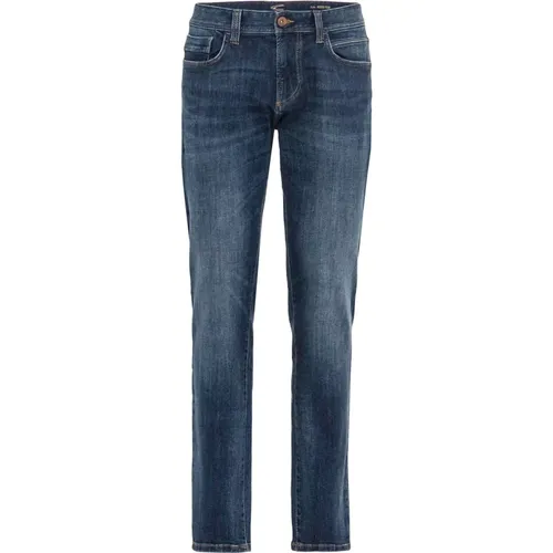 Baumwoll 5-Pocket Regular Fit Jeans , Herren, Größe: W34 L32 - camel active - Modalova