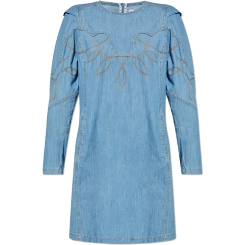 Denim dress , female, Sizes: 2XS, L, S, 2XL, M - Munthe - Modalova