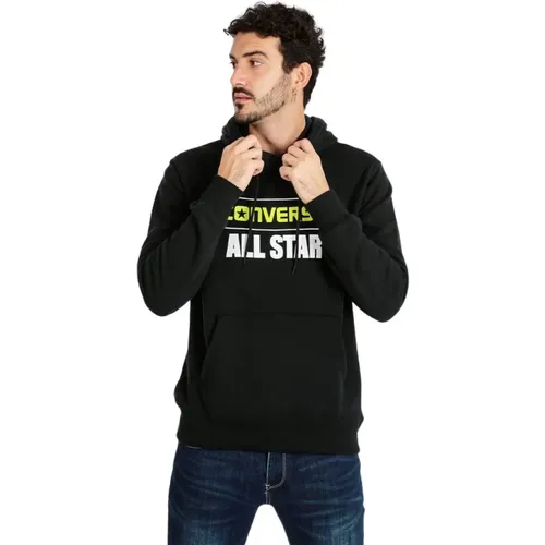 Schwarzer Crew Sweatshirt All Star , Herren, Größe: L - Converse - Modalova