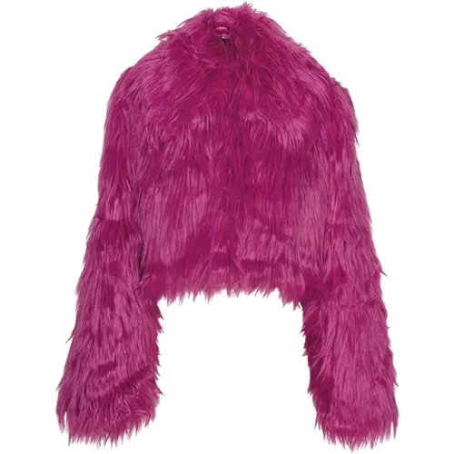 Fluffy Cropped Jacket , female, Sizes: L - Rotate Birger Christensen - Modalova