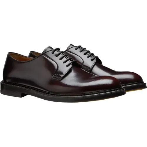 Burgundy Derby Shoes , male, Sizes: 11 UK, 10 UK - Doucal's - Modalova