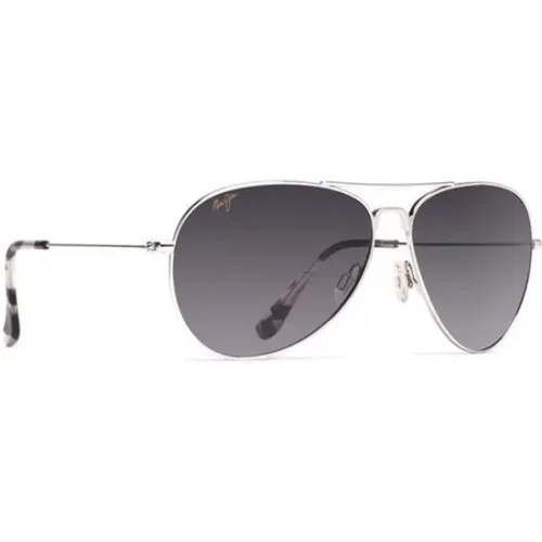 Silberne Mavericks Sonnenbrille - Maui Jim - Modalova